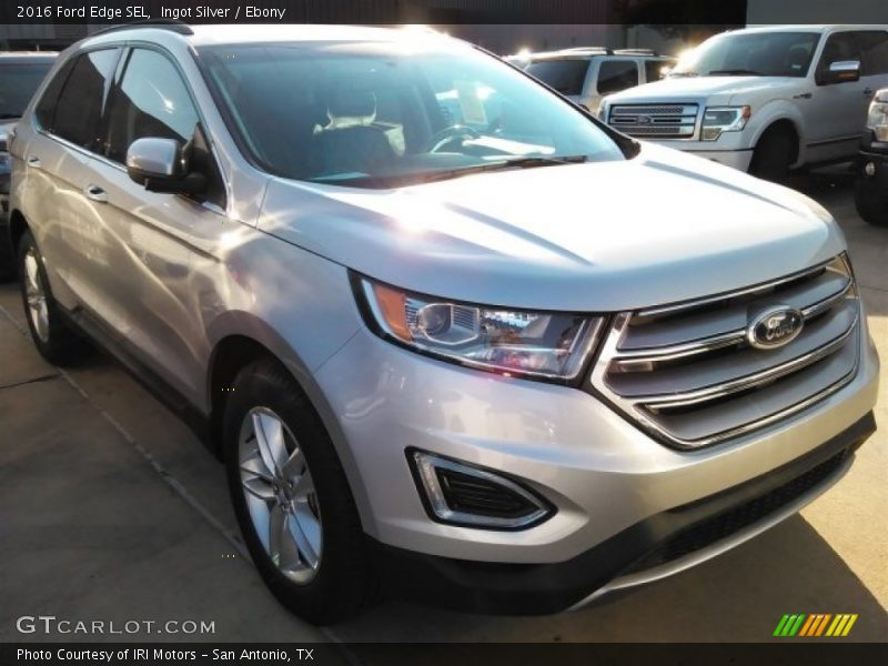 Ingot Silver / Ebony 2016 Ford Edge SEL