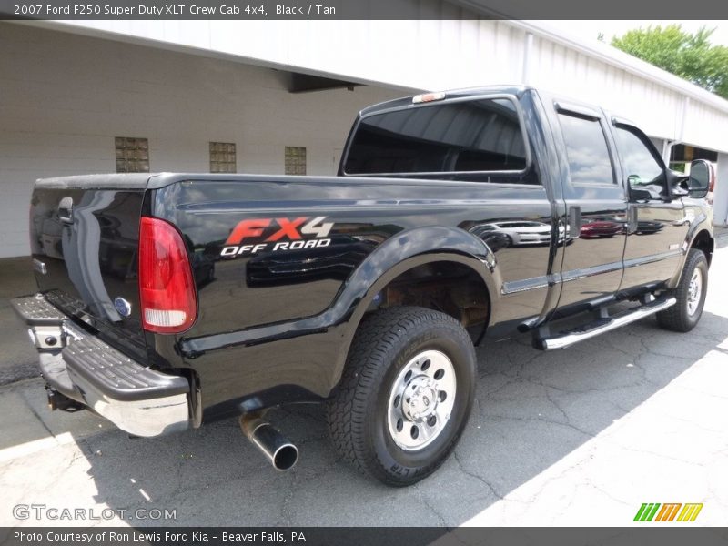 Black / Tan 2007 Ford F250 Super Duty XLT Crew Cab 4x4