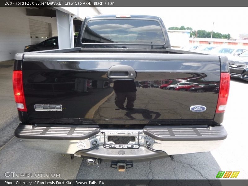 Black / Tan 2007 Ford F250 Super Duty XLT Crew Cab 4x4