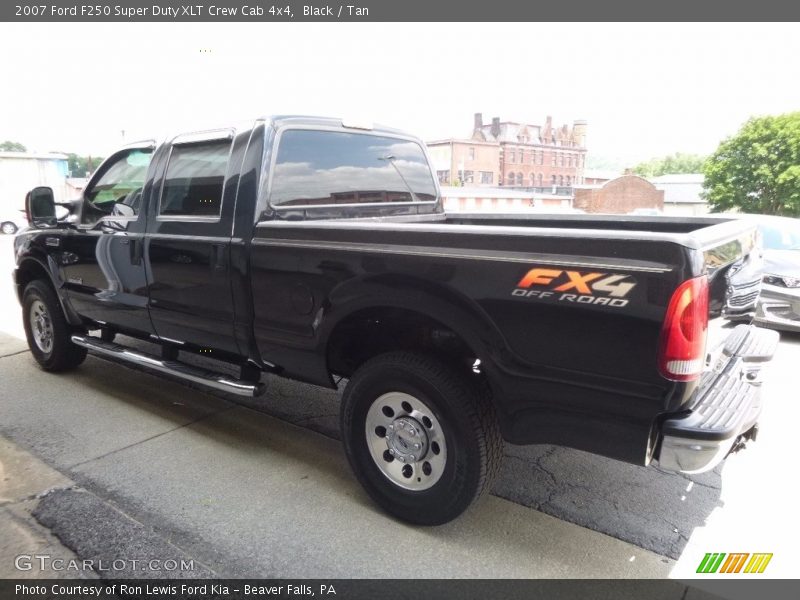 Black / Tan 2007 Ford F250 Super Duty XLT Crew Cab 4x4