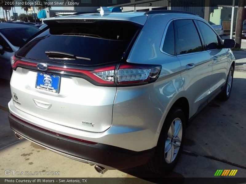 Ingot Silver / Ebony 2016 Ford Edge SEL