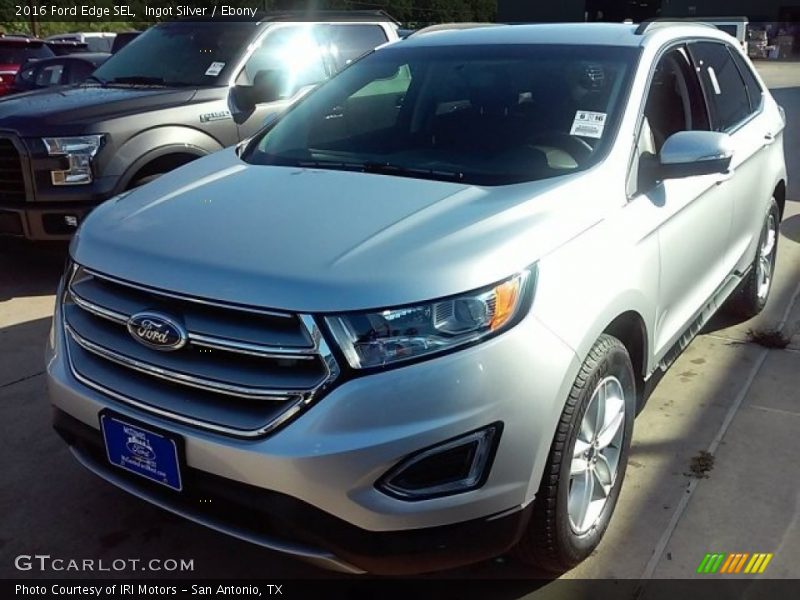 Ingot Silver / Ebony 2016 Ford Edge SEL
