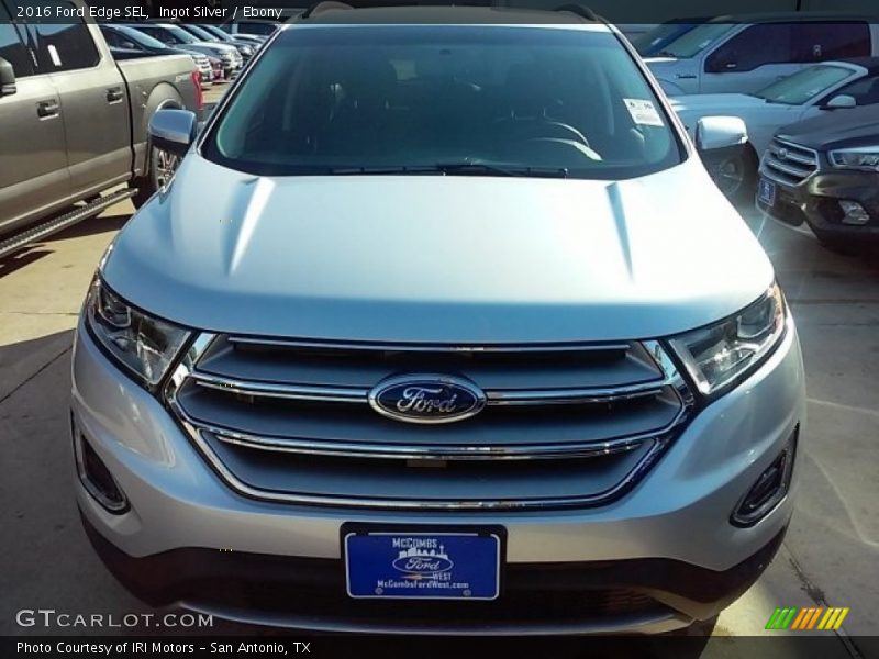 Ingot Silver / Ebony 2016 Ford Edge SEL