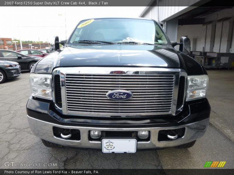 Black / Tan 2007 Ford F250 Super Duty XLT Crew Cab 4x4
