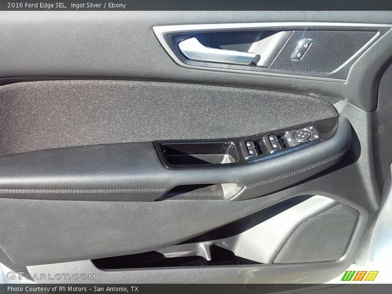 Ingot Silver / Ebony 2016 Ford Edge SEL