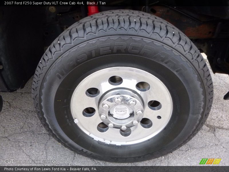 Black / Tan 2007 Ford F250 Super Duty XLT Crew Cab 4x4