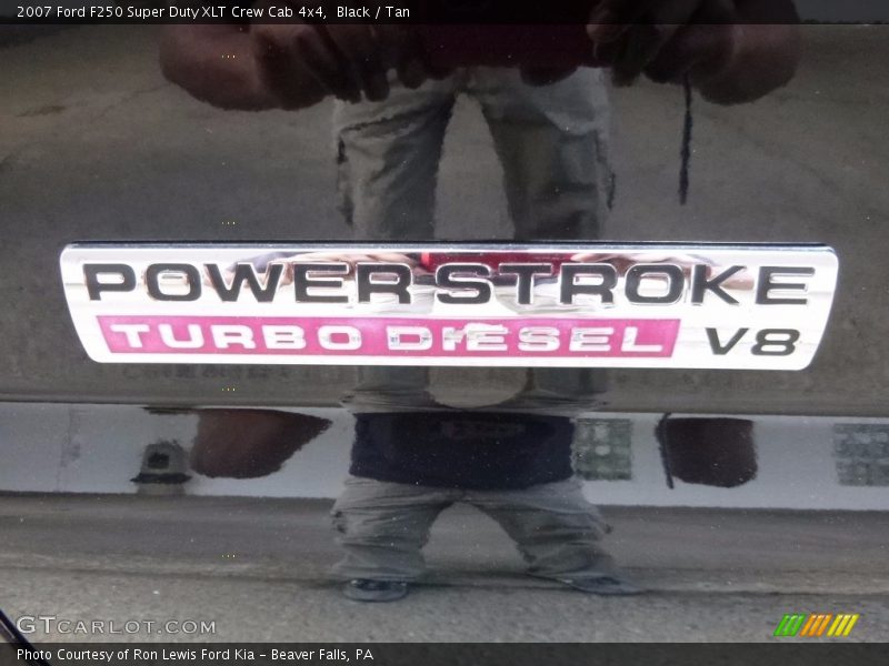 Black / Tan 2007 Ford F250 Super Duty XLT Crew Cab 4x4