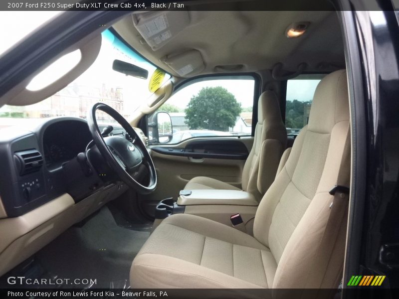 Black / Tan 2007 Ford F250 Super Duty XLT Crew Cab 4x4