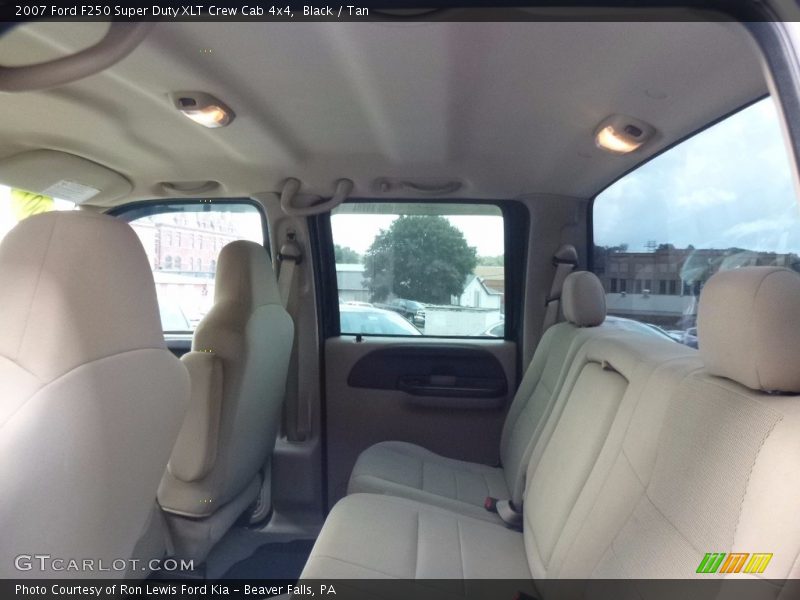 Black / Tan 2007 Ford F250 Super Duty XLT Crew Cab 4x4