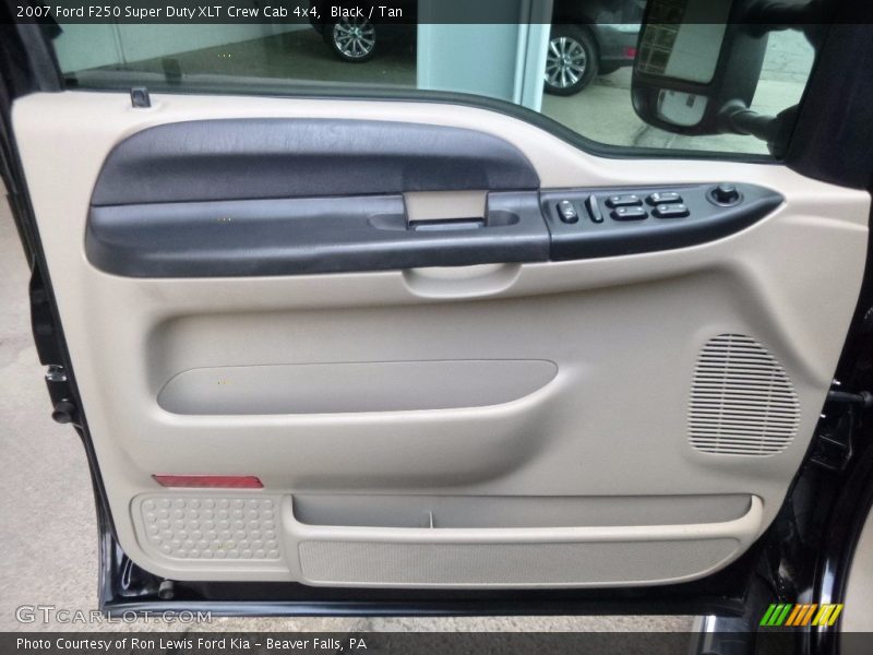 Black / Tan 2007 Ford F250 Super Duty XLT Crew Cab 4x4
