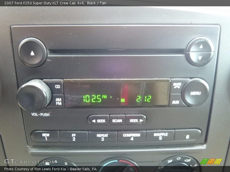 Black / Tan 2007 Ford F250 Super Duty XLT Crew Cab 4x4