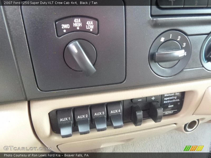Black / Tan 2007 Ford F250 Super Duty XLT Crew Cab 4x4