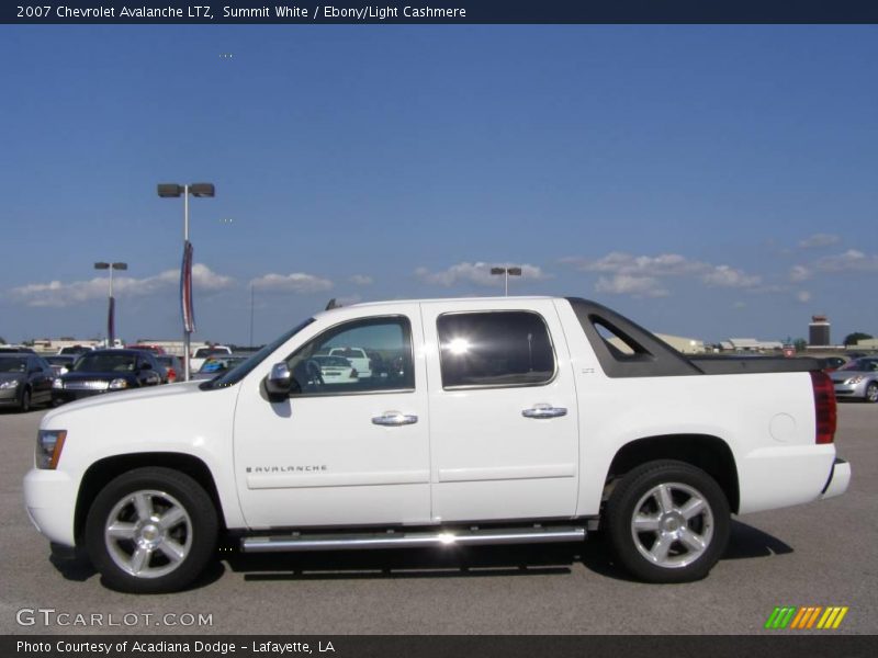 Summit White / Ebony/Light Cashmere 2007 Chevrolet Avalanche LTZ