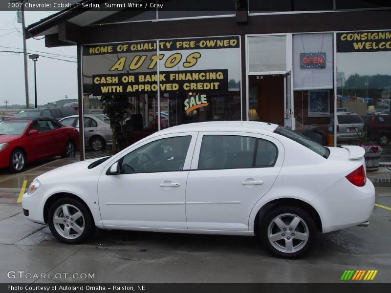 Summit White / Gray 2007 Chevrolet Cobalt LT Sedan