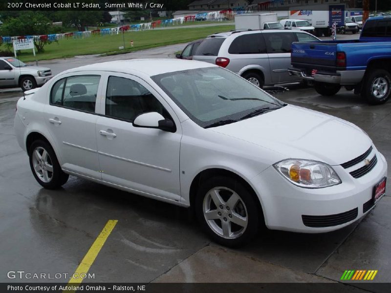 Summit White / Gray 2007 Chevrolet Cobalt LT Sedan