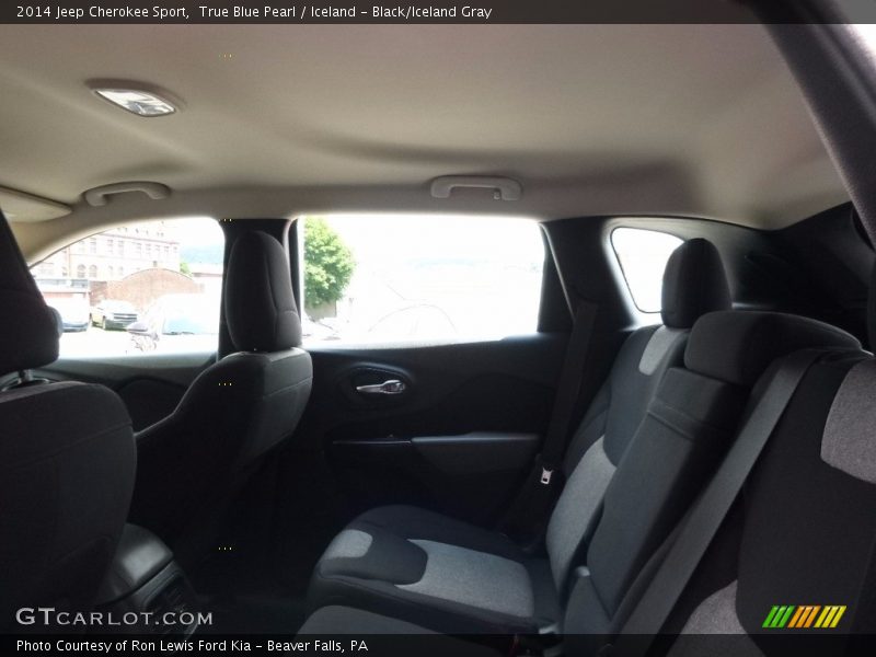 True Blue Pearl / Iceland - Black/Iceland Gray 2014 Jeep Cherokee Sport