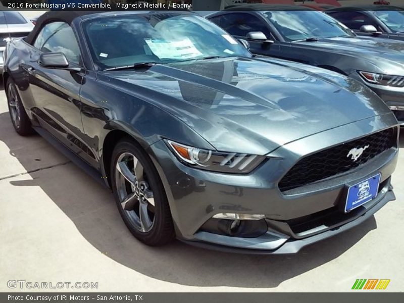 Magnetic Metallic / Ebony 2016 Ford Mustang V6 Convertible