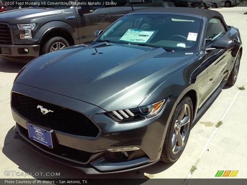 Magnetic Metallic / Ebony 2016 Ford Mustang V6 Convertible