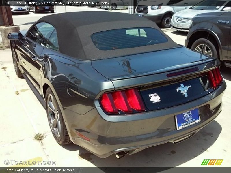 Magnetic Metallic / Ebony 2016 Ford Mustang V6 Convertible