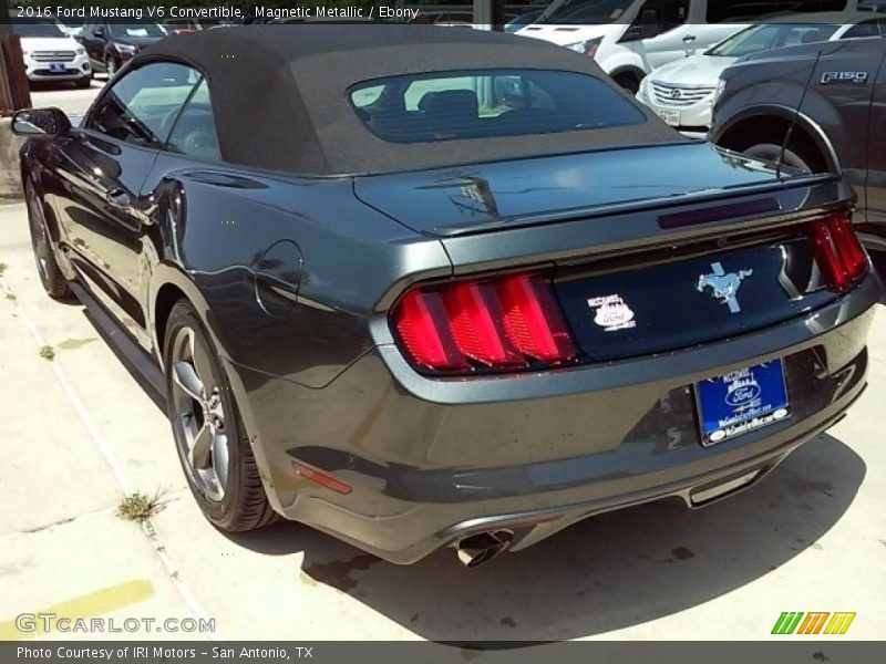 Magnetic Metallic / Ebony 2016 Ford Mustang V6 Convertible