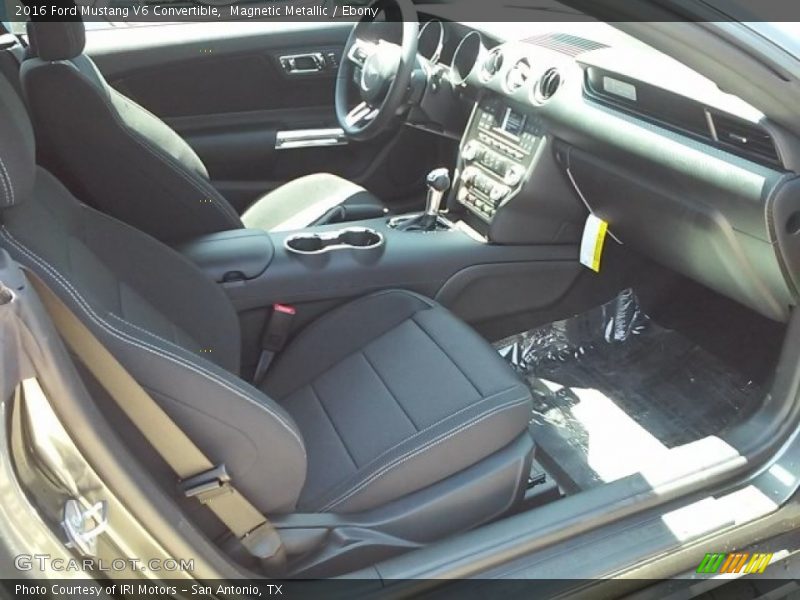 Magnetic Metallic / Ebony 2016 Ford Mustang V6 Convertible