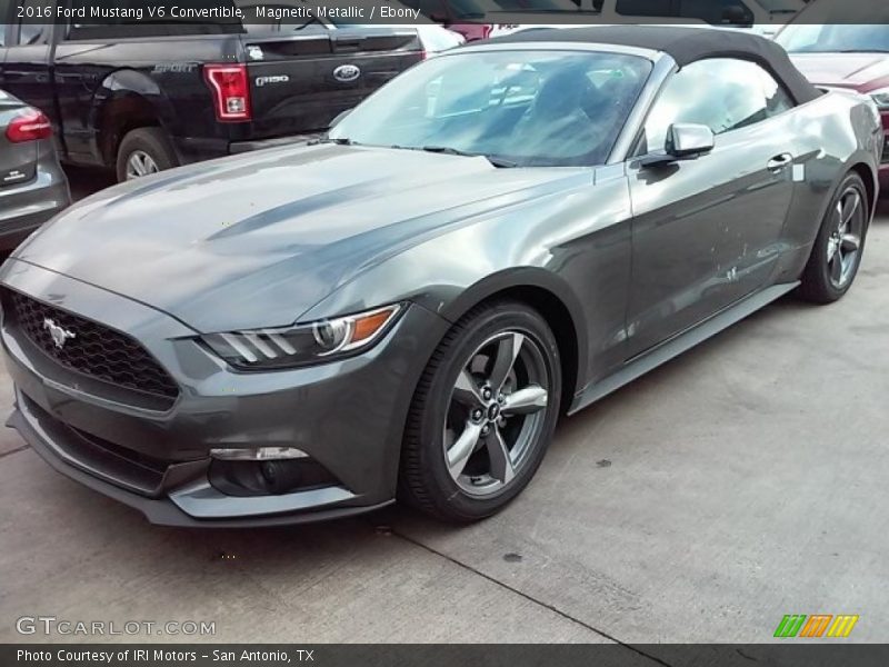 Magnetic Metallic / Ebony 2016 Ford Mustang V6 Convertible