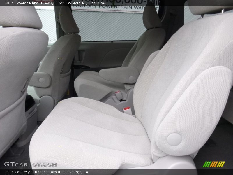 Silver Sky Metallic / Light Gray 2014 Toyota Sienna LE AWD