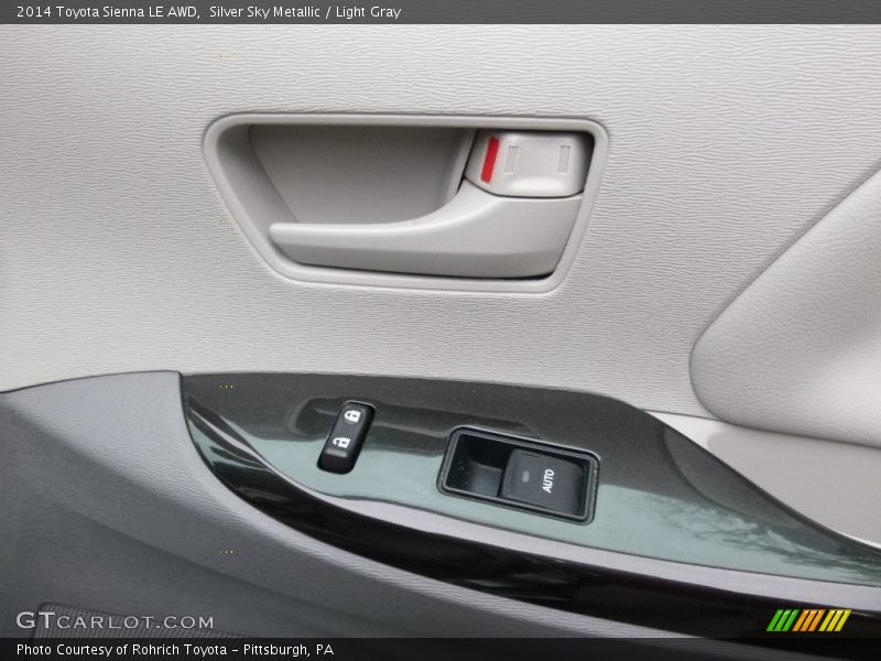Silver Sky Metallic / Light Gray 2014 Toyota Sienna LE AWD