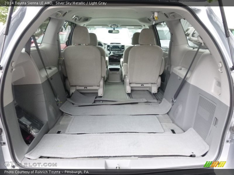 Silver Sky Metallic / Light Gray 2014 Toyota Sienna LE AWD