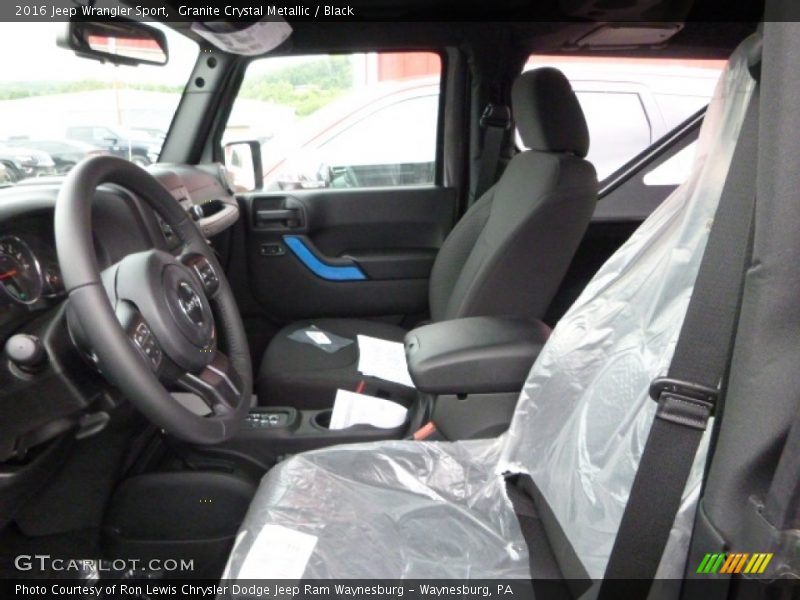 Granite Crystal Metallic / Black 2016 Jeep Wrangler Sport