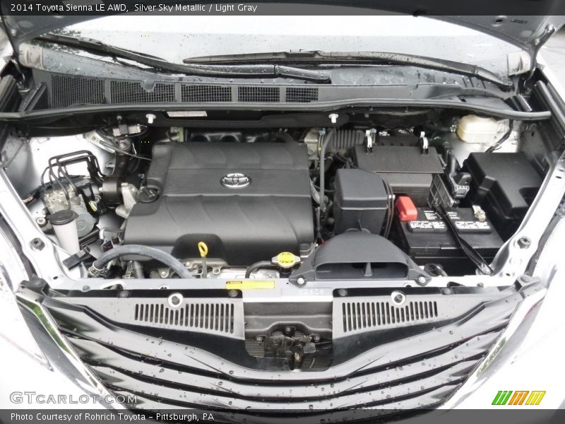 Silver Sky Metallic / Light Gray 2014 Toyota Sienna LE AWD