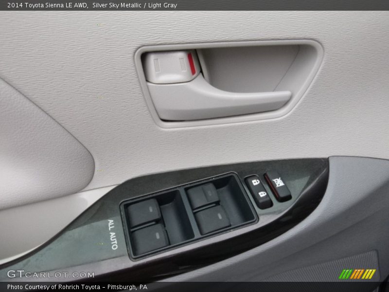 Silver Sky Metallic / Light Gray 2014 Toyota Sienna LE AWD
