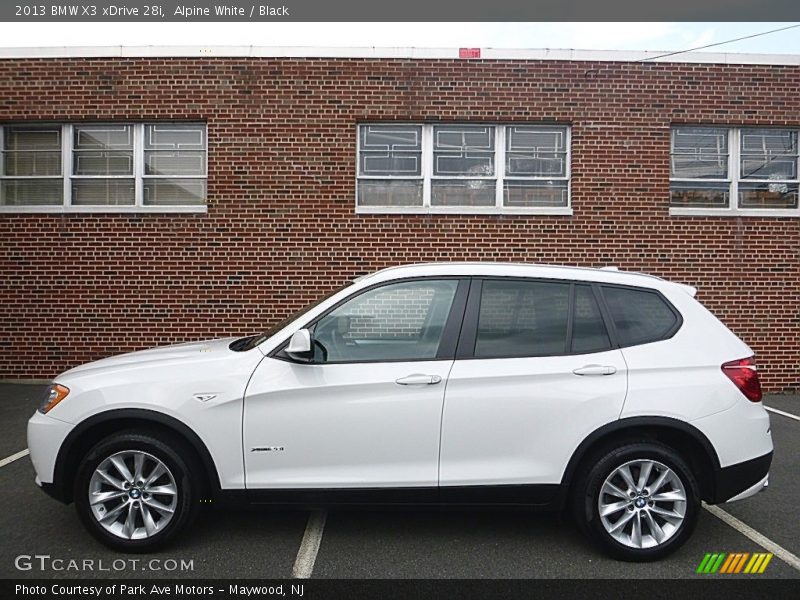 Alpine White / Black 2013 BMW X3 xDrive 28i