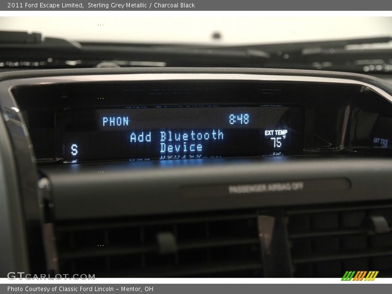 Sterling Grey Metallic / Charcoal Black 2011 Ford Escape Limited