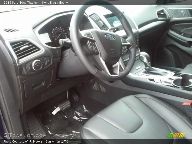 Kona Blue / Ebony 2016 Ford Edge Titanium