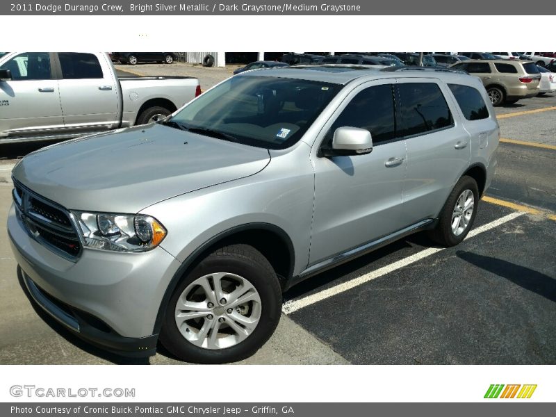 Bright Silver Metallic / Dark Graystone/Medium Graystone 2011 Dodge Durango Crew
