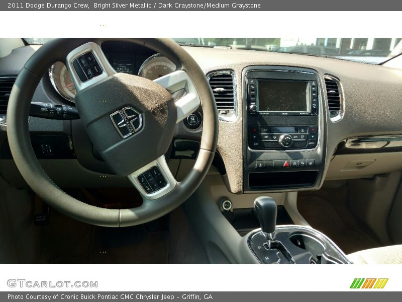 Bright Silver Metallic / Dark Graystone/Medium Graystone 2011 Dodge Durango Crew