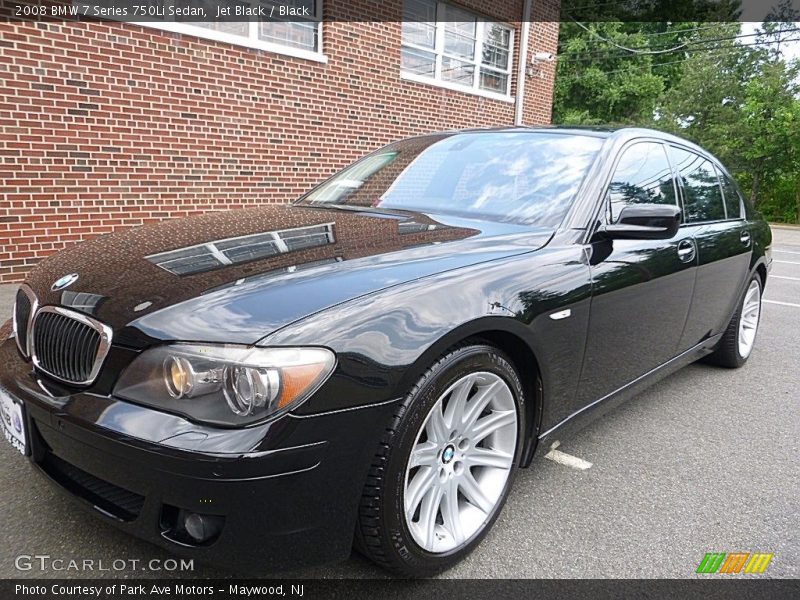 Jet Black / Black 2008 BMW 7 Series 750Li Sedan