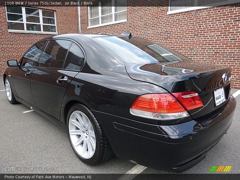 Jet Black / Black 2008 BMW 7 Series 750Li Sedan
