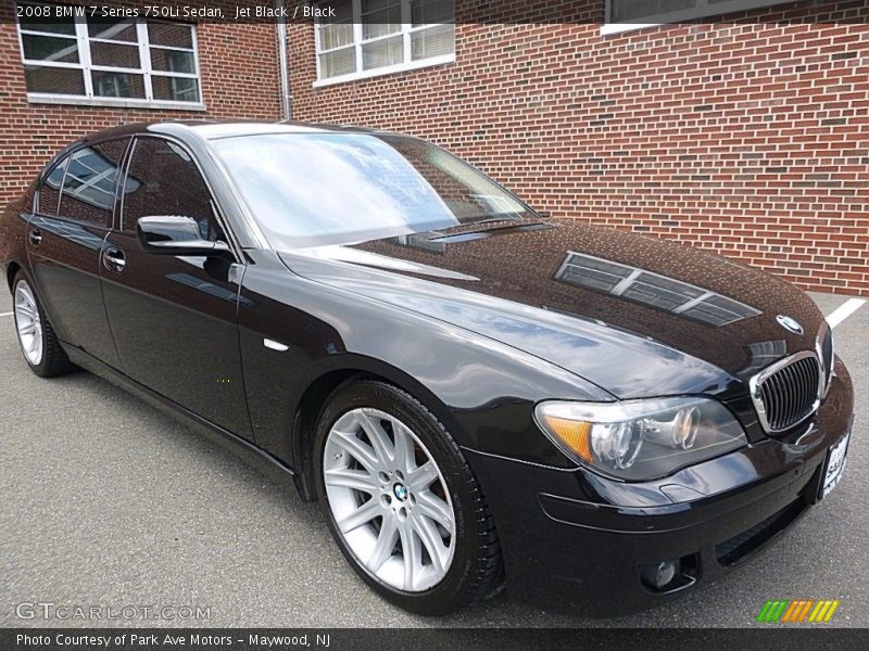 Jet Black / Black 2008 BMW 7 Series 750Li Sedan