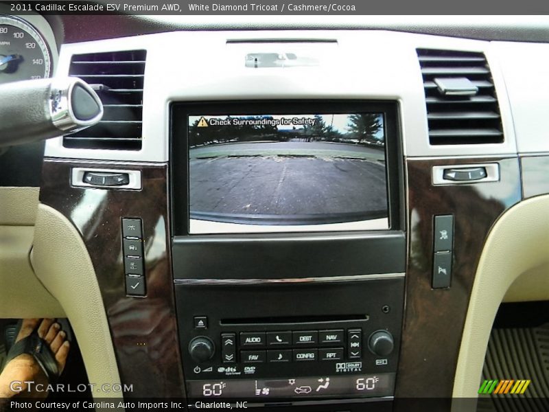 White Diamond Tricoat / Cashmere/Cocoa 2011 Cadillac Escalade ESV Premium AWD