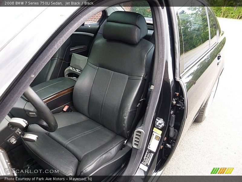Jet Black / Black 2008 BMW 7 Series 750Li Sedan