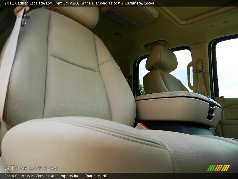 White Diamond Tricoat / Cashmere/Cocoa 2011 Cadillac Escalade ESV Premium AWD