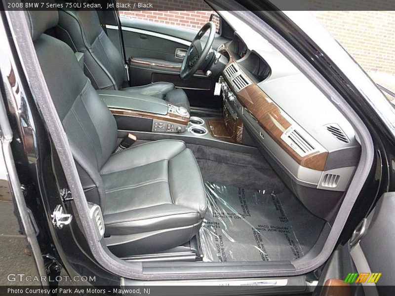 Jet Black / Black 2008 BMW 7 Series 750Li Sedan