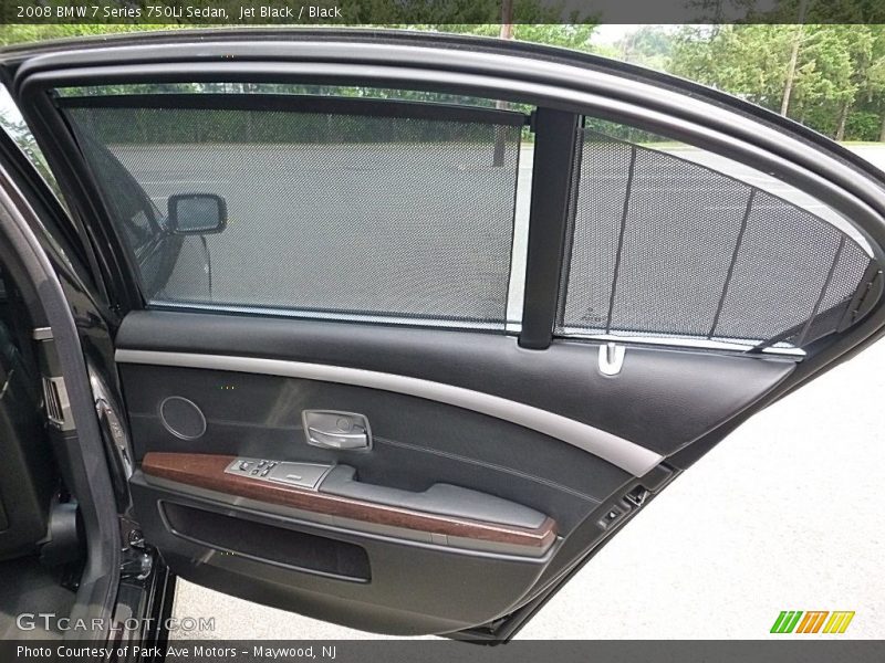 Jet Black / Black 2008 BMW 7 Series 750Li Sedan