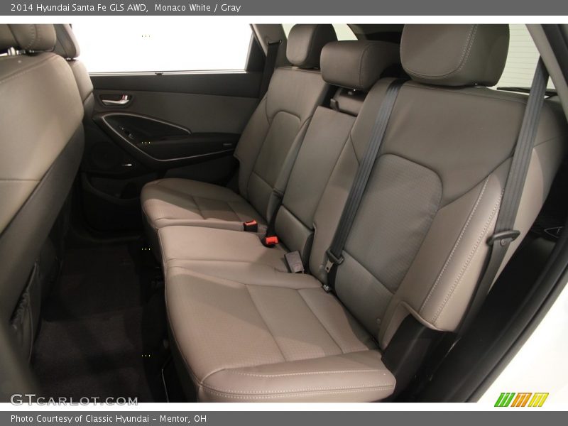 Monaco White / Gray 2014 Hyundai Santa Fe GLS AWD