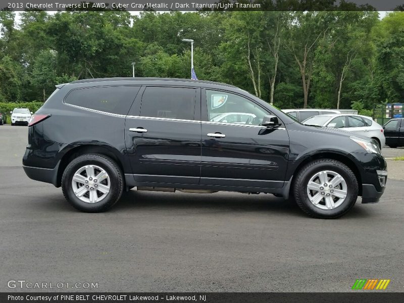 Cyber Gray Metallic / Dark Titanium/Light Titanium 2013 Chevrolet Traverse LT AWD