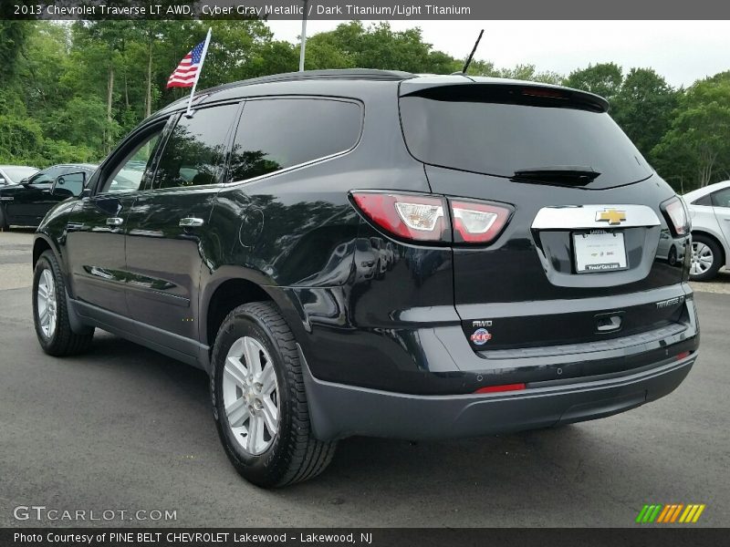 Cyber Gray Metallic / Dark Titanium/Light Titanium 2013 Chevrolet Traverse LT AWD