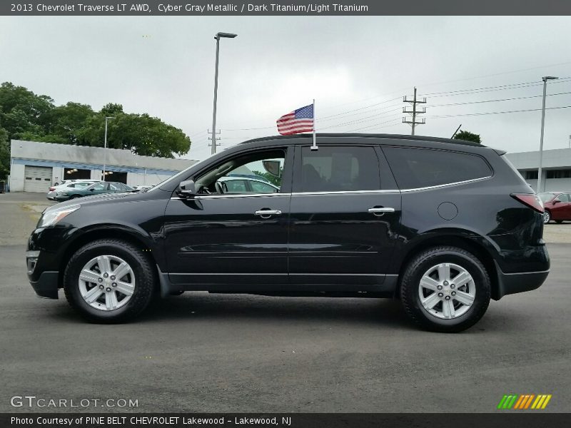 Cyber Gray Metallic / Dark Titanium/Light Titanium 2013 Chevrolet Traverse LT AWD