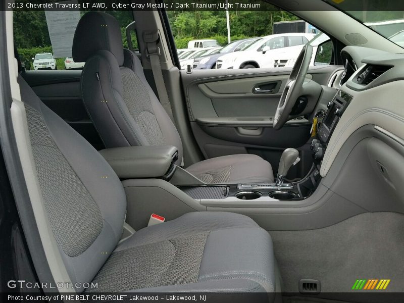 Cyber Gray Metallic / Dark Titanium/Light Titanium 2013 Chevrolet Traverse LT AWD
